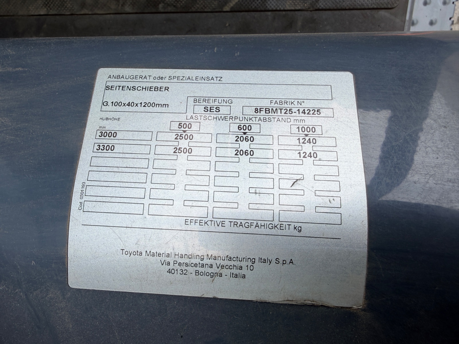 BT/Toyota 8FBMT25 — Bild 2