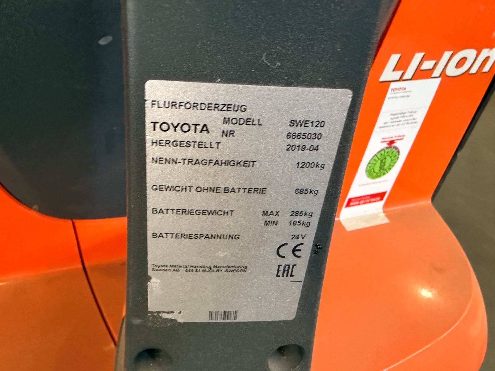BT/Toyota SWE120 — Bild 2
