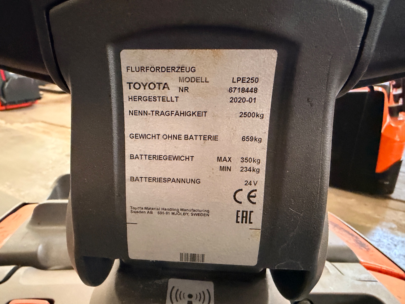 BT/Toyota LPE250 — Bild 2